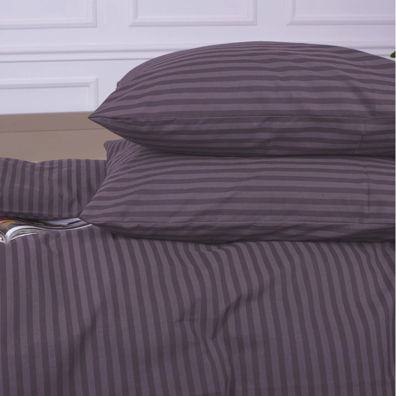 Простынь Ranforce Elite 17-0603 Stripe Violet на резинке высота 25 см (детские 10 см) - 2