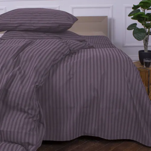 Простынь MirSon Ranforce Elite 17-0603 Stripe Violet - 2