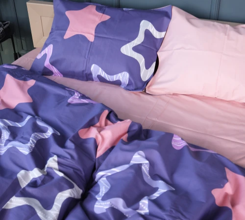 Комплект постельного белья Сатин 22-1375 Violet Stars - 2