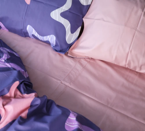 Простынь Сатин 22-1375 Violet Stars - 2