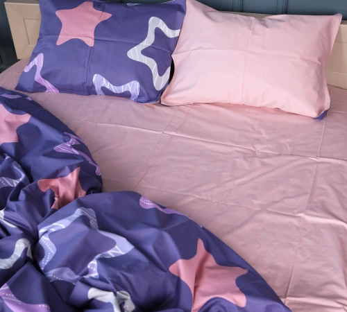 Простынь Сатин 22-1375 Violet Stars