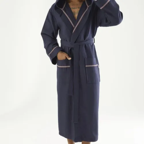 Халат чоловічий М Waffle robe "Ryan" blue