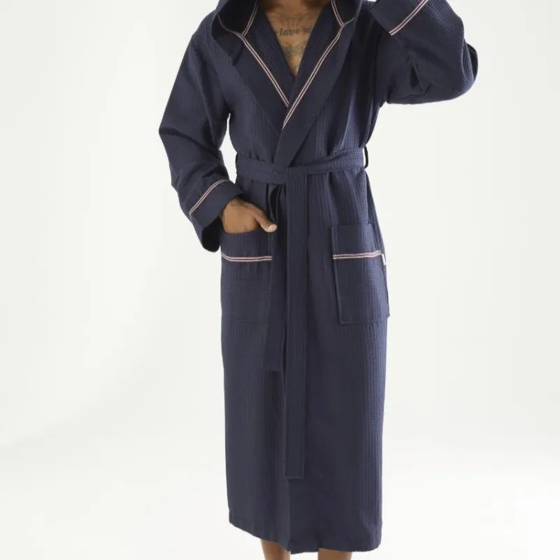 Халат чоловічий М Waffle robe "Ryan" blue