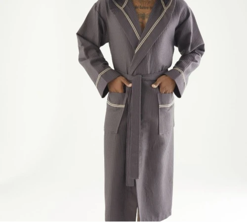 Халат мужской М Waffle robe "Ryan" dark gray