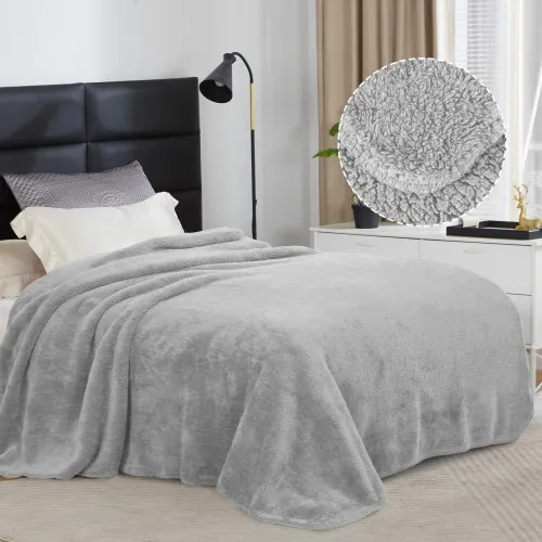 Плед М "Warm Whispers" light gray