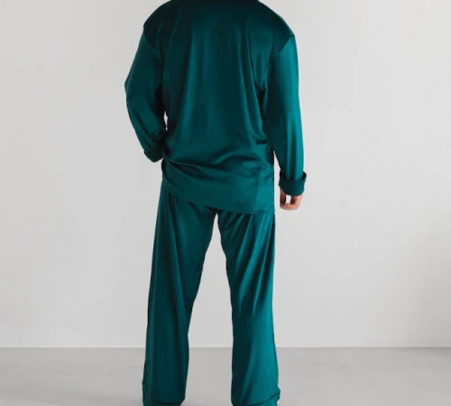  Пижама мужская Велюр "Welour set" emerald - 2