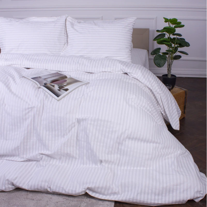 Комплект постільної білизни MirSon Ranforce Elite 17-0605 Stripe White - 1