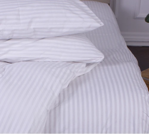 Простирадло Ranforce Elite 17-0605 Stripe White на резинці висота 25 см (дитячі 10 см) - 2