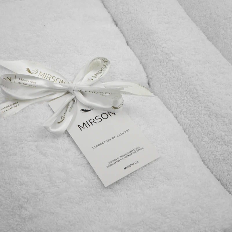 Набір подарунковий Elegant Trio "White" (Рушники 50*90 - 2 шт. + 70*140 - 1 шт. + спрей текстильний) - 2