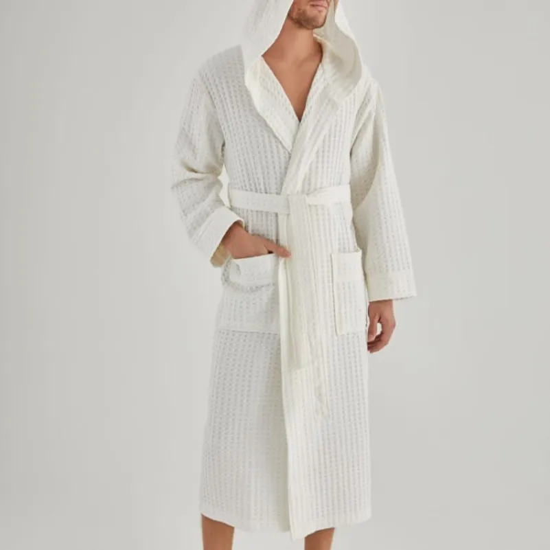 Халат М "White waffle Robe"