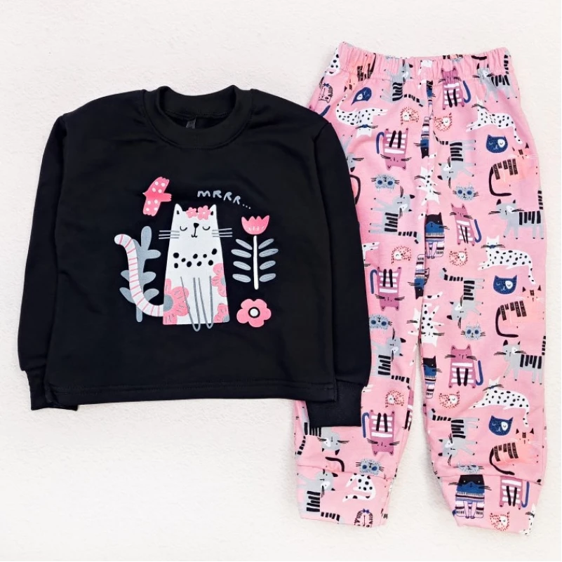 Пижама детская для девочек "Wishes" cat