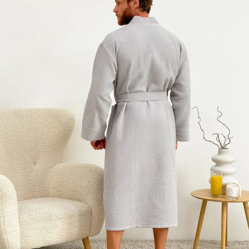 Халат чоловічий С "Woven Robe James" gray - 1