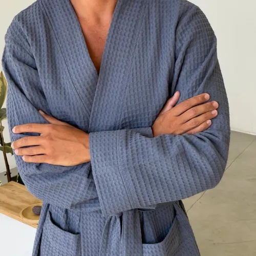Халат чоловічий С "Woven Robe James" marengo - 5