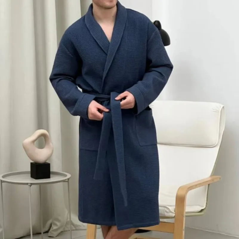 Халат чоловічий С "Woven Robe James" saphire