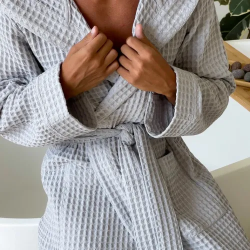 Халат чоловічий "Woven Robe" white - 3