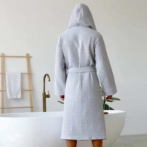 Халат чоловічий "Woven Robe" white - 4