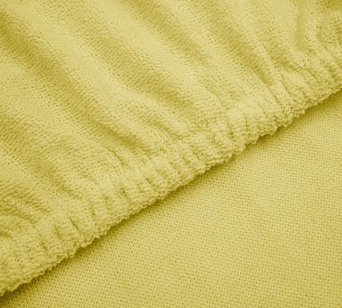 Простынь на резинке К Terry Line "Yellow" - высота 25 см