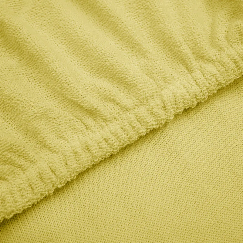 Простынь на резинке К Terry Line "Yellow" - высота 25 см
