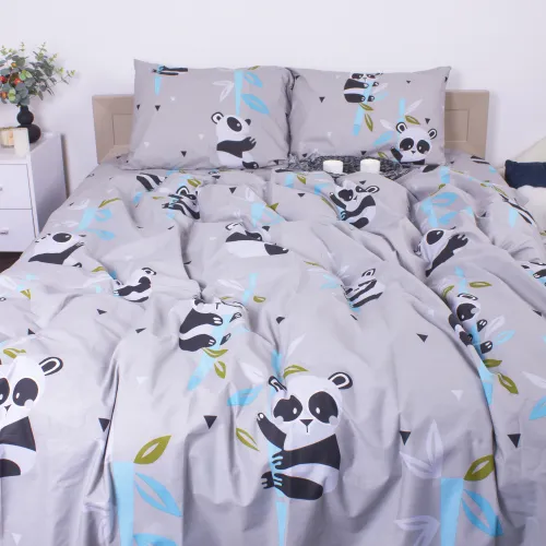 Наволочка Бязь 17-0504 Panda is gray - 3