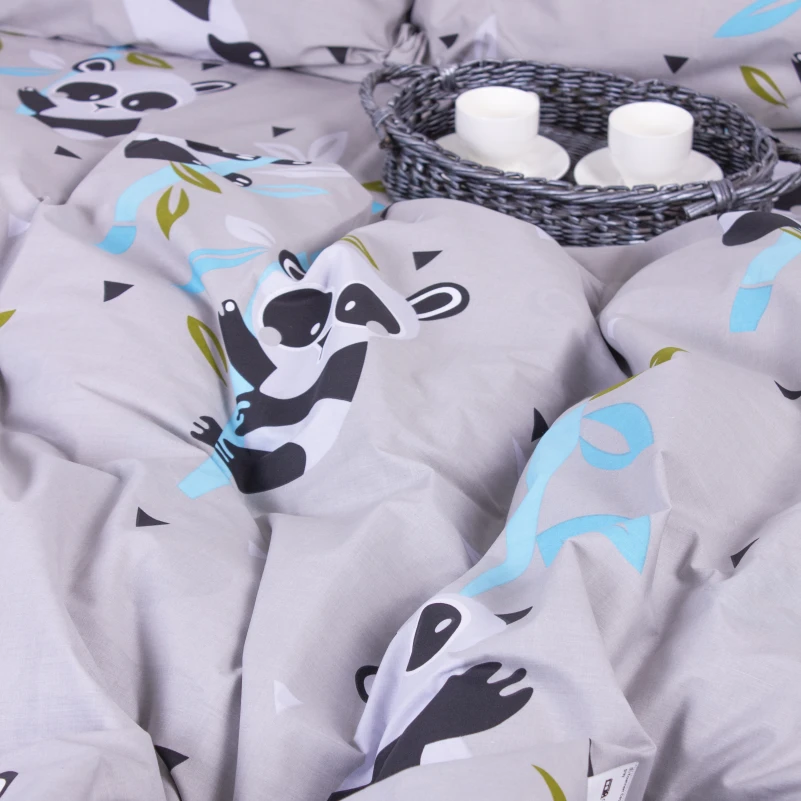 Підковдра Бязь 17-0504 Panda is gray - 3