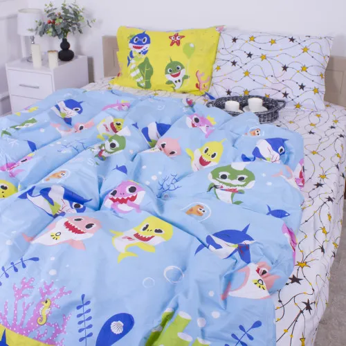 Пододеяльник Бязь 17-0522 Sharks are fun
