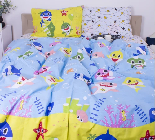 Комплект постельного белья Бязь 17-0522 Sharks are fun