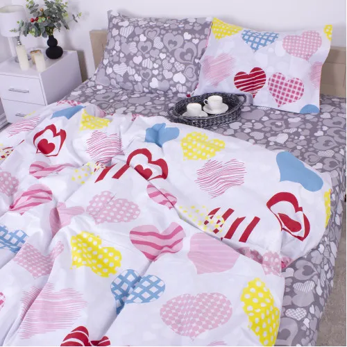 Комплект постельного белья Бязь 17-0532 Bright hearts