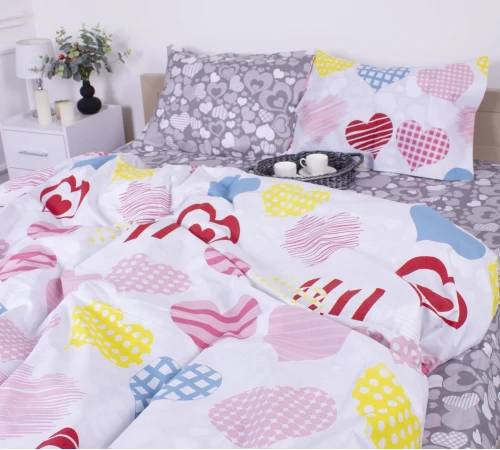 Простирадло MirSon Ranforce Elite 17-0532 Bright hearts