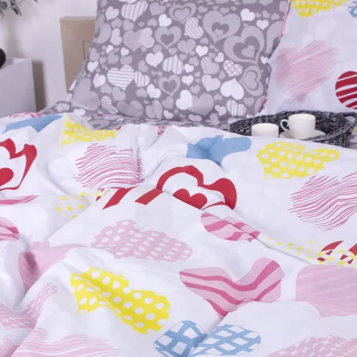 Наволочка MirSon Ranforce Elite 17-0532 Bright hearts - 2