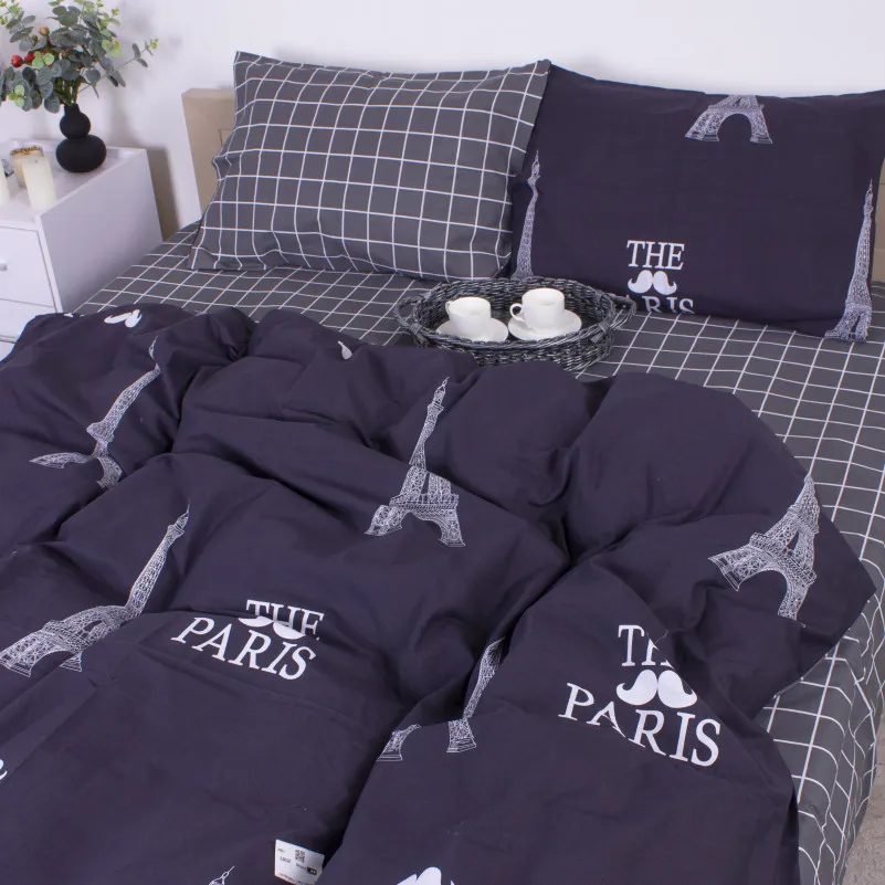 Простирадло MirSon Ranforce Elite 17-0468 Beautiful Paris