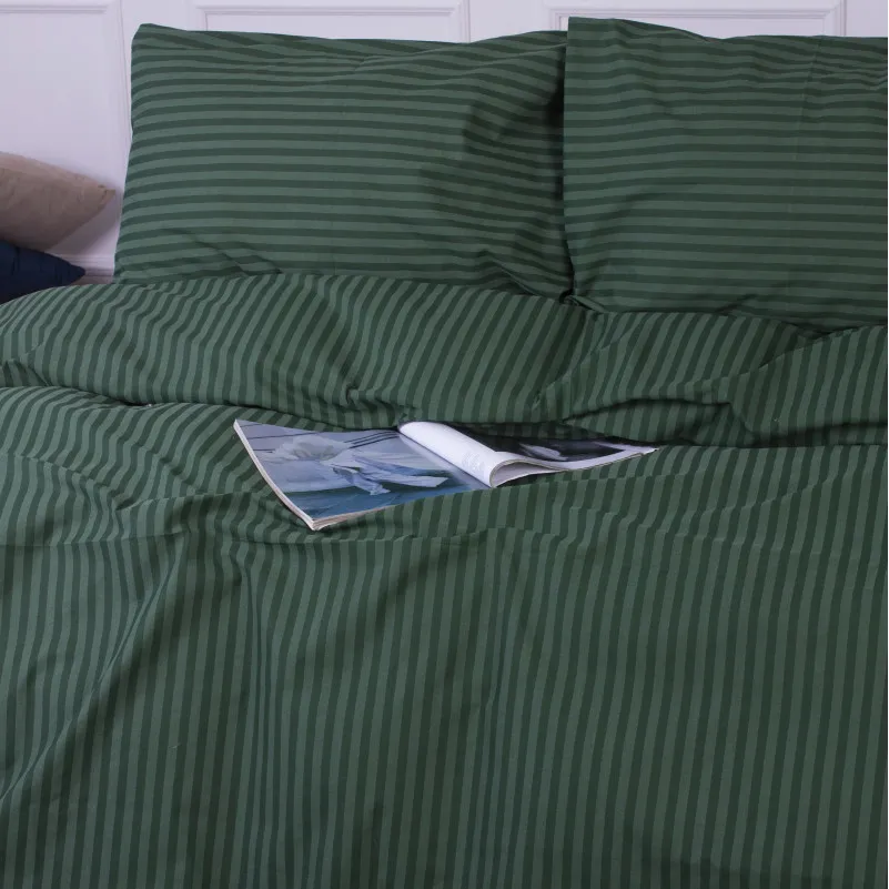 Простирадло MirSon Ranforce Elite 17-0612 Stripe Emerald - 3