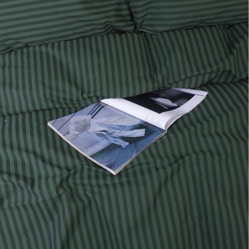 Комплект постільної білизни MirSon Ranforce Elite 17-0612 Stripe Emerald - 6