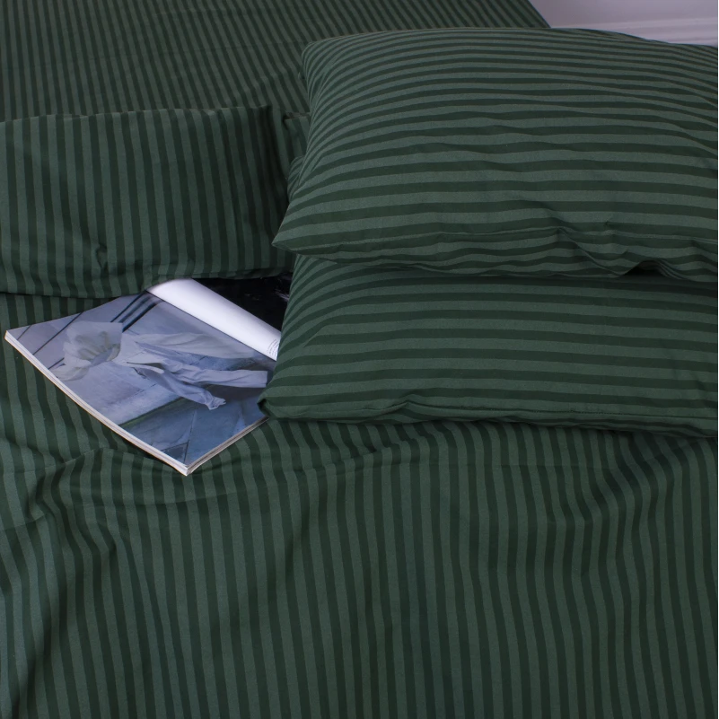 Комплект постільної білизни MirSon Ranforce Elite 17-0612 Stripe Emerald - 5