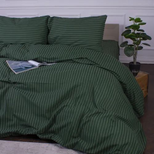 Комплект постільної білизни MirSon Ranforce Elite 17-0612 Stripe Emerald - 5