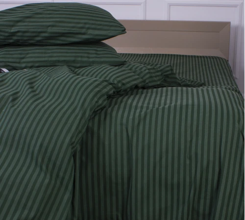 Простирадло MirSon Ranforce Elite 17-0612 Stripe Emerald