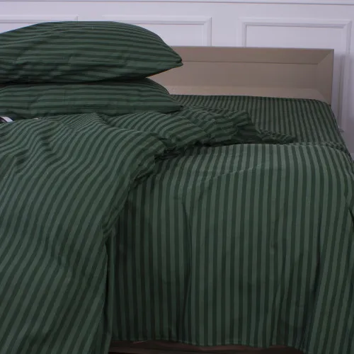 Простирадло MirSon Ranforce Elite 17-0612 Stripe Emerald - 2