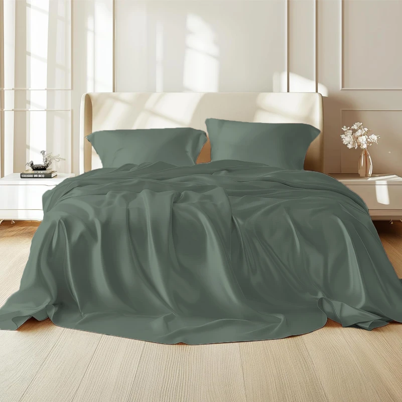 Комплект постільної білизни 100% натуральний шовк сорт Mulberry 30-07 aquamarine