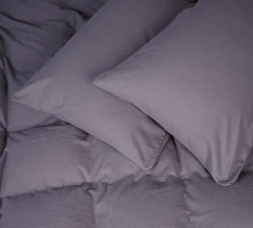 Простирадло на гумці Фланель 001 "Ash grey" висота 25 см (дитячі 10 см)