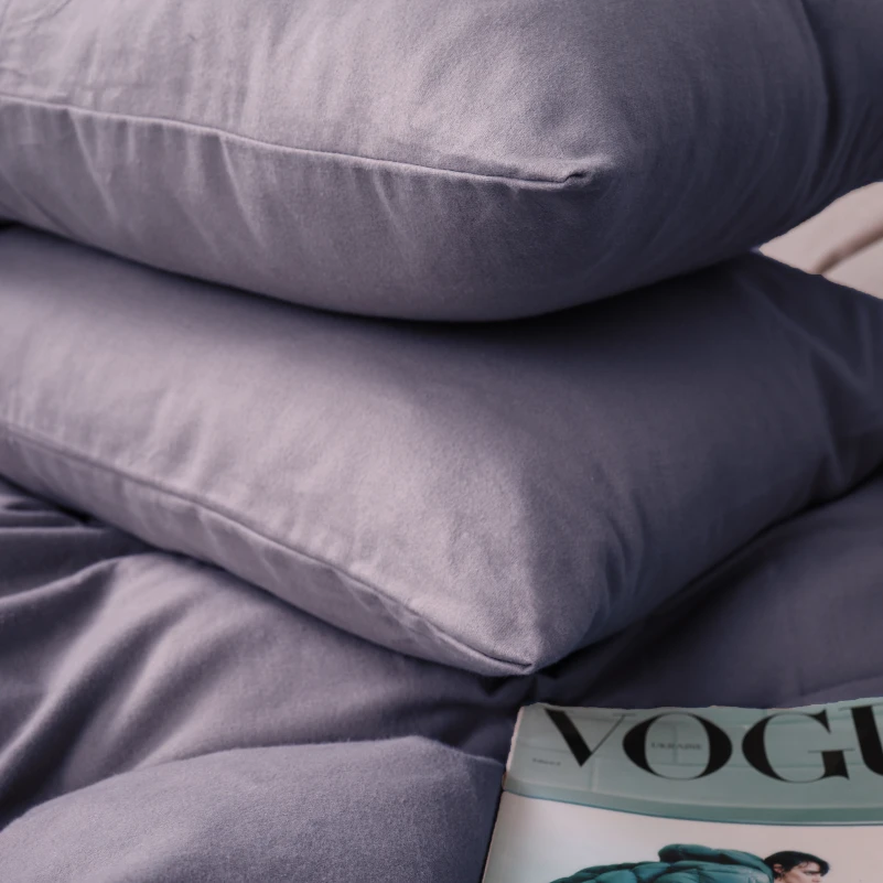 Комплект постільної білизни Фланель 001 "Ash grey" - 4