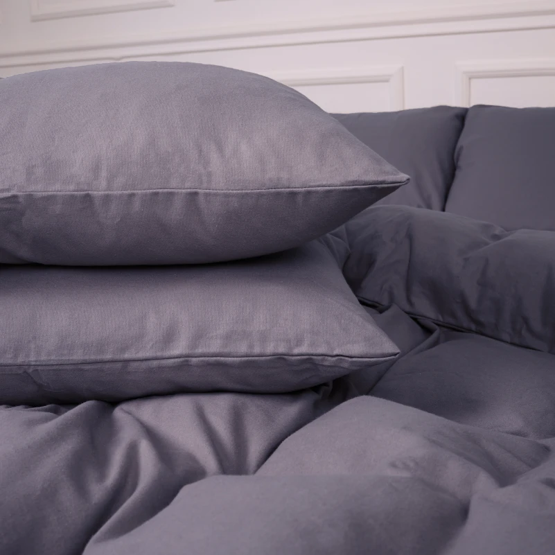 Комплект постільної білизни Фланель 001 "Ash grey" - 5
