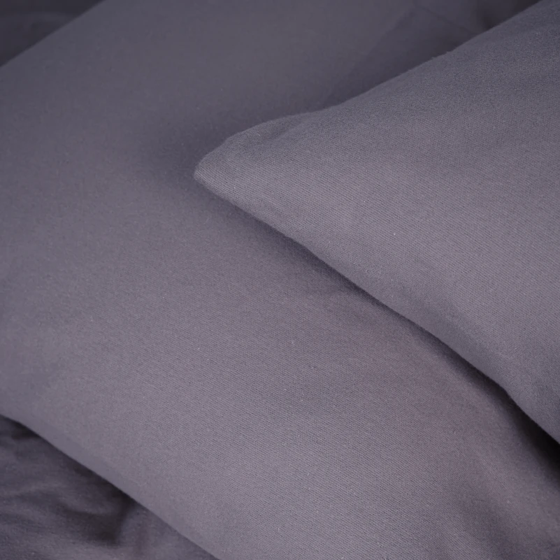 Комплект постільної білизни Фланель 001 "Ash grey" - 8