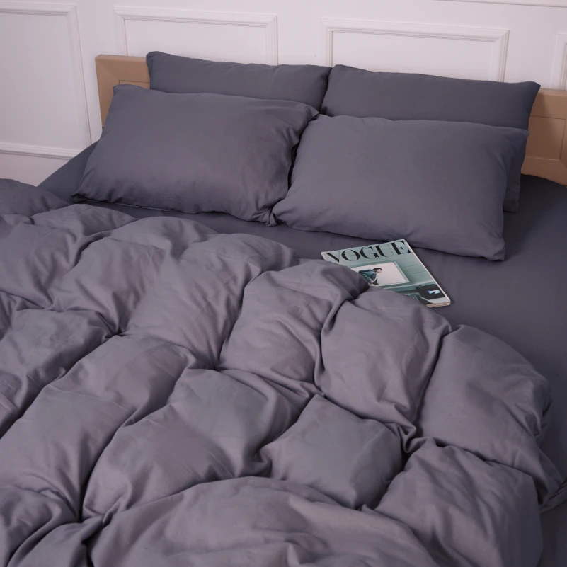 Комплект постільної білизни Фланель 001 "Ash grey" - 10