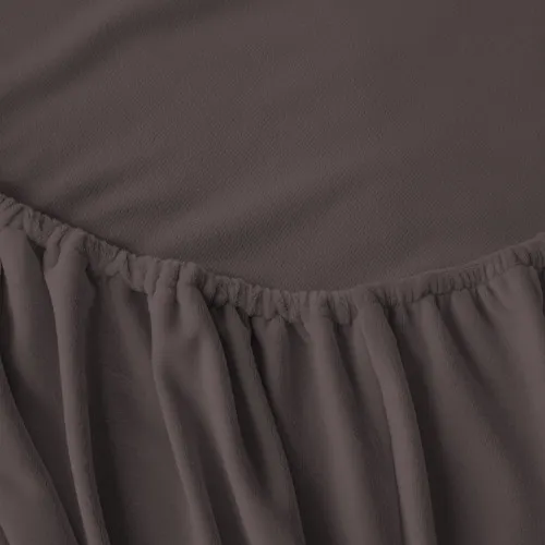 Простынь на резинке Велюр Winter Frost 28-0005 Ashen Velvet - высота 25 см (детские 10 см)