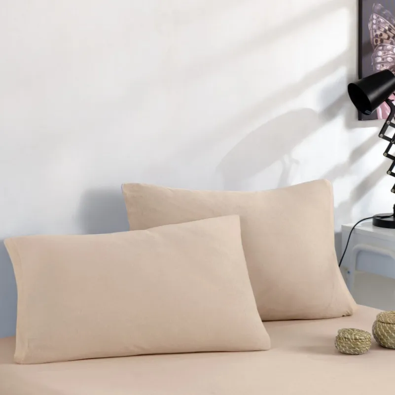 Трикотажний набір К Set of Premium Line "Light Beige" (простирадло на гумці - висота 25 см + наволочка 1 шт. 50*70)