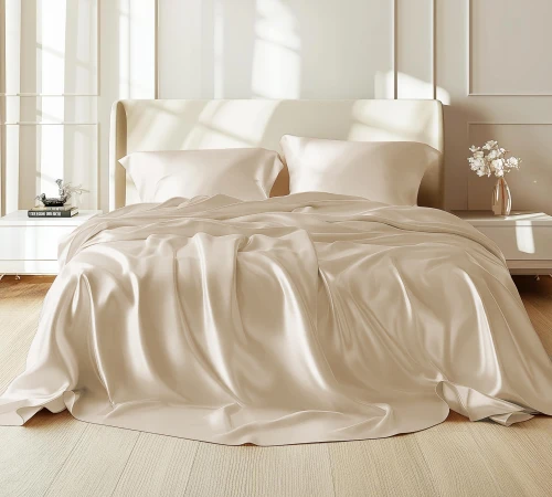 Комплект постільної білизни 100% натуральний шовк сорт Mulberry 30-05 beige