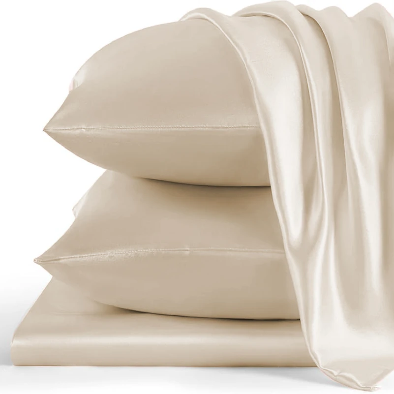 Комплект постільної білизни 100% натуральний шовк сорт Mulberry 30-05 beige - 3