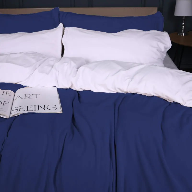 Комплект постельного белья Велюр Winter Frost 28-0001 + 28-0006 Bellflower Velvet - 3