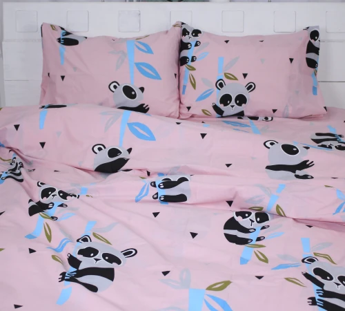 Підковдра Бязь 17-0505 Panda pink - 2