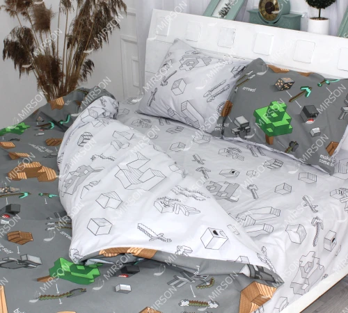 Наволочка Бязь 17-0416 Minecraft - 2