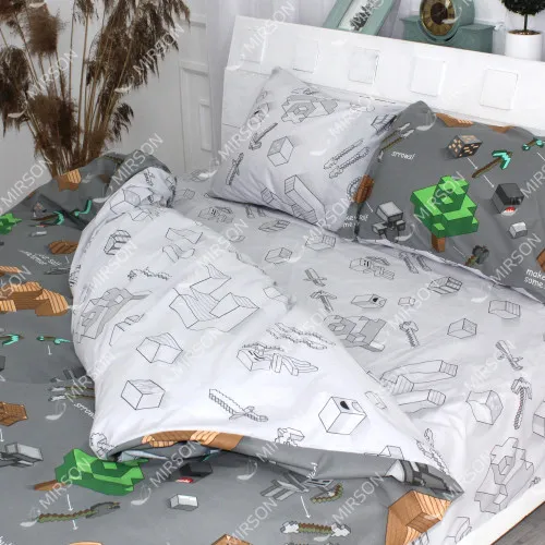 Простирадло Бязь 17-0416 Minecraft - 2